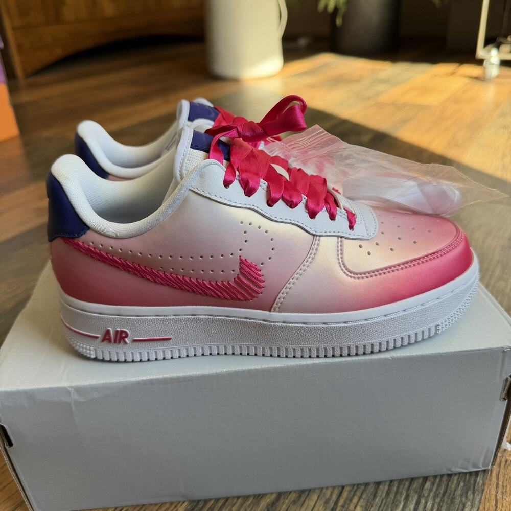 Nike Air Force 1 '07 Kay Yow Cancer Fund Pink White Womens 5.5 CT1092-100 - Picture 7 of 14